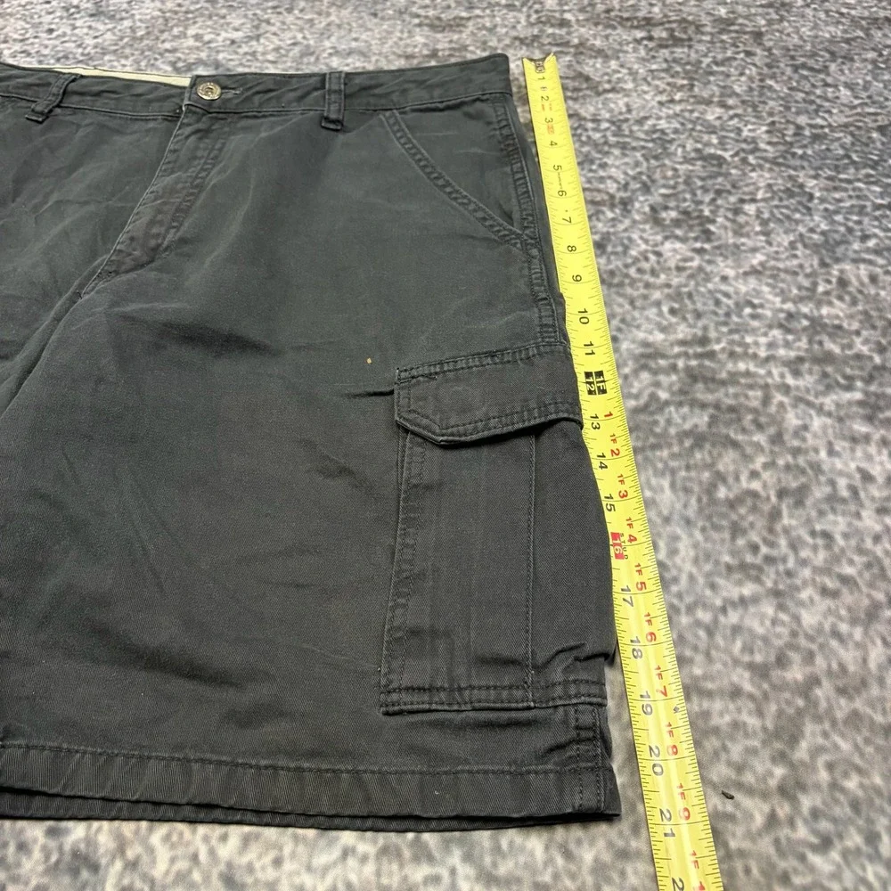 Wrangler Cargo Shorts Mens‎ 34 Black Outdoors Hiking Utility Skater Y2K
